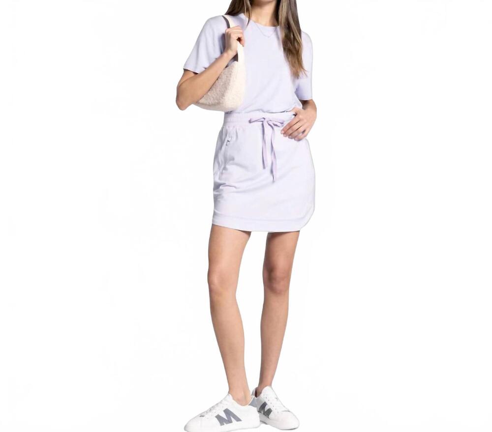 NEW THREAD & SUPPLY kim crew neck tee in lilac